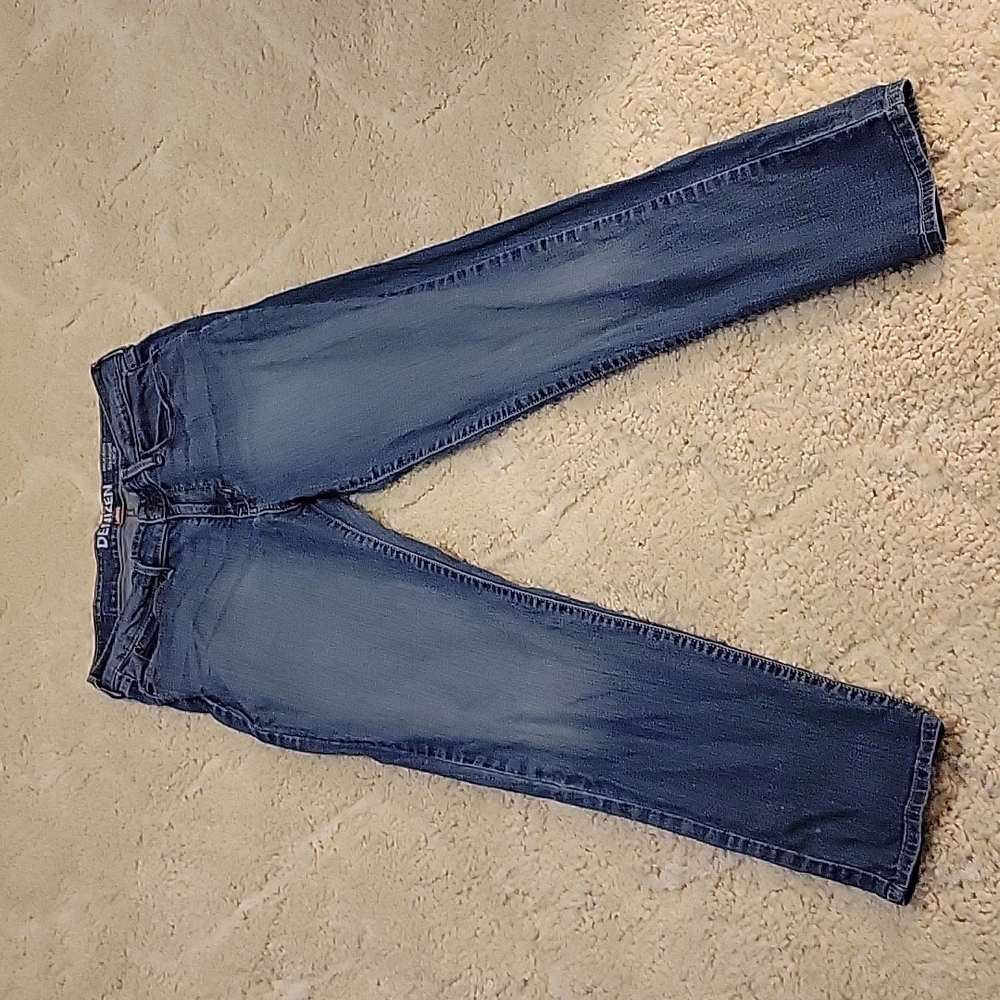 Denizen by Levi's Modern Straight Crop Stretch blue jean classic 5 pocket 8 EUC…